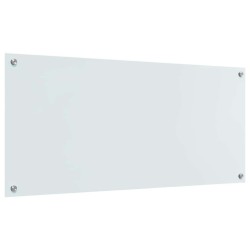 Crédence de cuisine Blanc 110 x 50 cm verre trempé 523996523996
