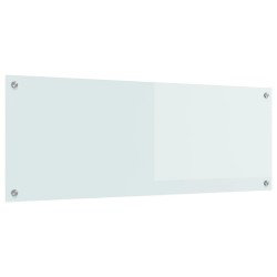 Crédence de cuisine Blanc 110 x 40 cm verre trempé 523997523997