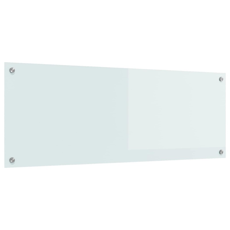Crédence de cuisine Blanc 110 x 40 cm verre trempé 523997523997