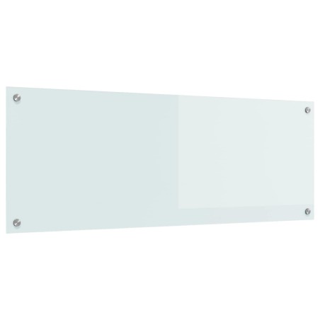 Crédence de cuisine Blanc 110 x 40 cm verre trempé 523997523997