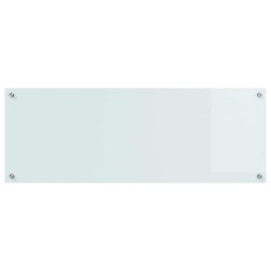 Crédence de cuisine Blanc 110 x 40 cm verre trempé 523997523997