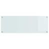 Crédence de cuisine Blanc 110 x 40 cm verre trempé 523997523997