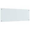 Crédence de cuisine Blanc 110 x 40 cm verre trempé 523997523997