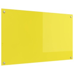Crédence de cuisine Jaune 100 x 60 cm verre trempé 523998523998