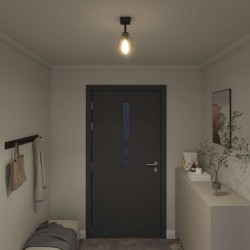 Spot de plafond Noir 13 x 13 x 26 cm Verre et métal 524030524030