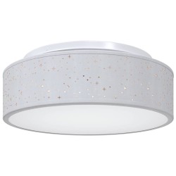 Lampe de plafond Gris 38 x 38 x 13,5 cm tissu 524031524031