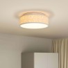 Lampe de plafond Gris 38 x 38 x 13,5 cm tissu 524031524031