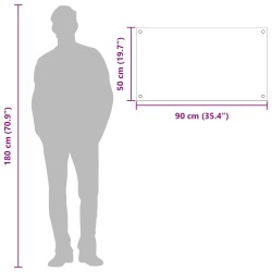 Crédence de cuisine Jaune 90 x 50 cm verre trempé 524032524032