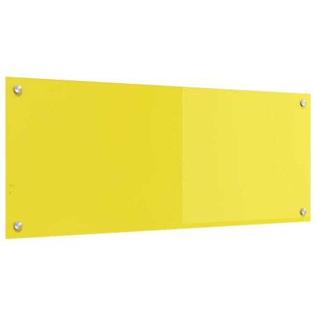 Crédence de cuisine Jaune 100 x 40 cm verre trempé 524033524033