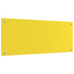 Crédence de cuisine Jaune 100 x 40 cm verre trempé 524033524033