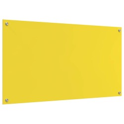 Crédence de cuisine Jaune 110 x 60 cm verre trempé 524037524037