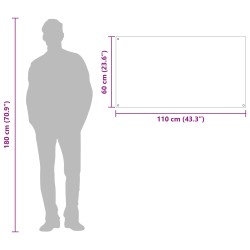 Crédence de cuisine Jaune 110 x 60 cm verre trempé 524037524037