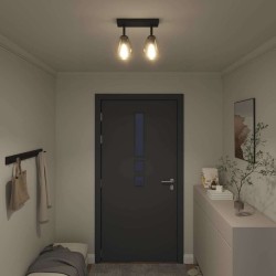Spot de plafond Noir 33 x 13 x 26 cm Verre et métal 524038524038