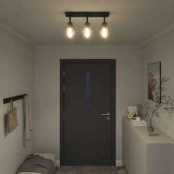 Spot de plafond Noir 54 x 13 x 26 cm Verre et métal 524039524039