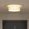 Lampe de plafond Blanc 38 x 38 x 13,5 cm tissu 524042524042