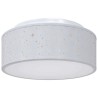 Lampe de plafond Gris 30 x 30 x 13,5 cm tissu 524043524043