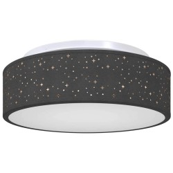 Lampe de plafond Noir 38 x 38 x 13,5 cm tissu 524045524045