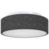 Lampe de plafond Noir 38 x 38 x 13,5 cm tissu 524045524045