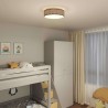 Lampe de plafond Noir 38 x 38 x 13,5 cm tissu 524045524045