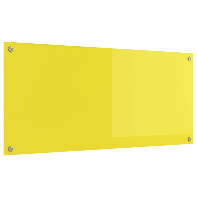 Crédence de cuisine Jaune 110 x 50 cm verre trempé 524050524050