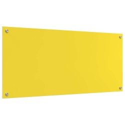 Crédence de cuisine Jaune 110 x 50 cm verre trempé 524050524050