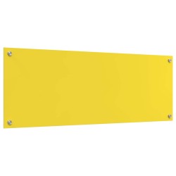 Crédence de cuisine Jaune 110 x 40 cm verre trempé 524051524051