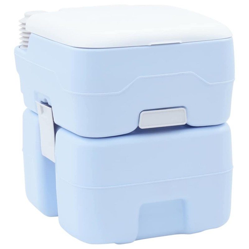 Toilette de Camping Bleu Clair et Blanc 41,5 x 36,5 x 42 cm 524053524053