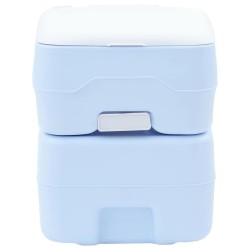 Toilette de Camping Bleu Clair et Blanc 41,5 x 36,5 x 42 cm 524053524053