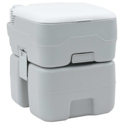 Toilette de Camping Gris et blanc 41,5 x 36,5 x 42 cm 524054524054