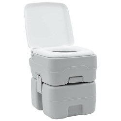 Toilette de Camping Gris et blanc 41,5 x 36,5 x 42 cm 524054524054