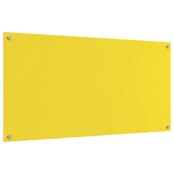 Crédence de cuisine Jaune 120 x 60 cm verre trempé 524064524064