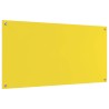 Crédence de cuisine Jaune 120 x 60 cm verre trempé 524064524064