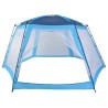  Tente de piscine Tissu 590x520x250 cm Bleu 