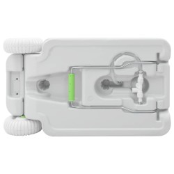 Stand de lavage des mains de camping avec roues Gris 524069524069