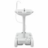 Stand de lavage des mains de camping avec roues Gris 524069524069