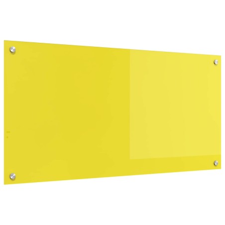 Crédence de cuisine Jaune 100 x 50 cm verre trempé 524070524070
