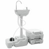 Kit de Toilettes de Camping 2 pcs Gris et blanc 524073524073