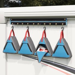 Sac de rangement 4 pcs Gris et bleu 24 x 16 x 24 cm oxford 524086524086