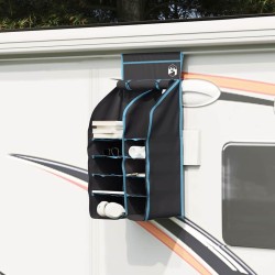 Organisateur de tente suspendu 10 poches Noir 40,5 x 25 x 80 cm 524088524088