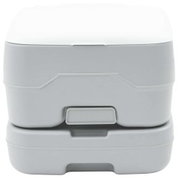 Toilette de Camping Gris et blanc 41,5 x 36,5 x 30 cm 524102524102