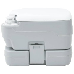 Toilette de Camping Gris et blanc 41,5 x 36,5 x 30 cm 524102524102