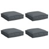 Coussin 4 pcs Anthracite 40 x 40 x 8 cm Tissu Oxford 524103524103