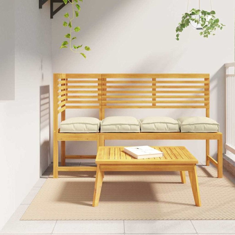 Coussin 4 pcs Crème 40 x 40 x 8 cm Tissu Oxford 524105524105