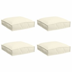 Coussin 4 pcs Crème 40 x 40 x 8 cm Tissu Oxford 524105524105