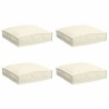 Coussin 4 pcs Crème 40 x 40 x 8 cm Tissu Oxford 524105524105