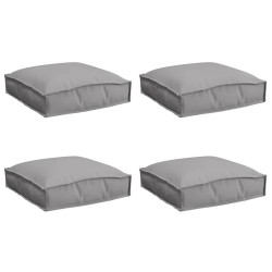 Coussin 4 pcs Gris 40 x 40 x 8 cm Tissu Oxford 524106524106