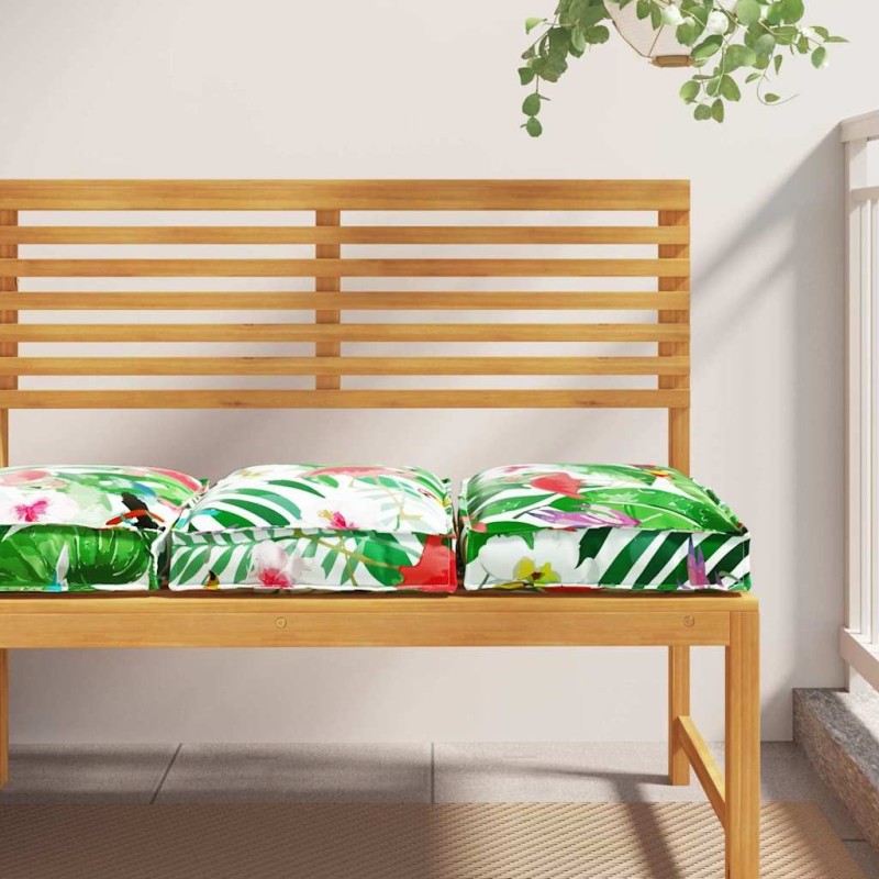 Coussin Floral 2 pcs Multicolore 40 x 40 x 8 cm Tissu Oxford 524107524107