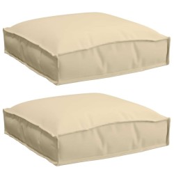 Coussin 2 pcs Beige 40 x 40 x 8 cm Tissu Oxford 524108524108