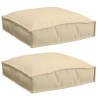 Coussin 2 pcs Beige 40 x 40 x 8 cm Tissu Oxford 524108524108