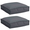 Coussin 2 pcs Anthracite 40 x 40 x 8 cm Tissu Oxford 524109524109